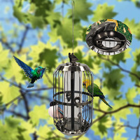 Mangeoire à oiseaux suspendue en métal de style classique, écologique, en fer, pour usage extérieur, vente en gros d'usine