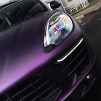 Film de protection de peinture TPU PPF WRAPMASTER 1,52x15m auto-réparateur, couleur satinée noire Pinot Purple
