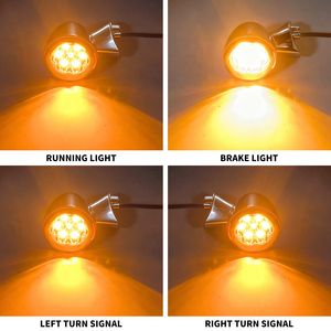 Luces LED <span class=keywords><strong>de</strong></span> Señalización Delantera para Motocicleta, 4 Cables, Luz <span class=keywords><strong>de</strong></span> Freno e Intermitente para Harley Touring Road Glide FLTRX 2015-UP - Product Image 4