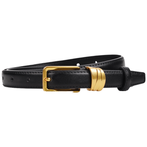 Nuevos Diseños de Cinturones de Cuero Genuino para Mujer, Cinturón Ancho de Piel de Vaca con Hebilla Dorada y Correas Decorativas - Product Image 4