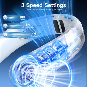 Ventilador de Cuello Portátil para Exteriores, Ventilador de Cuello con Pantalla Digital, Recargable, Silencioso y Plegable - Product Image 3