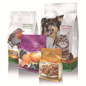 Embalaje de PET duradero impreso personalizado, caja de impresión de huecograbado italiano de alta calidad, bolsa de un solo labio, sello lateral, comida para mascotas - Product Image 3