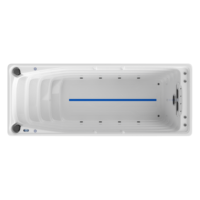 Piscine Extérieure Personnalisable en Stock 4m Acrylique Ozone Balboa Système de Contrôle Hydro Massage Adulte Spa Nage à Contre-Courant