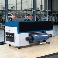 Nueva Impresora Industrial Mini UV DTF para Transferencia de Etiquetas de Cristal de 30 cm con Laminador, Compatible con Epson DX7 Tamaño A3, 1 Año de Garantía