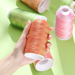 Iridescent 6 Strand <b>Braided</b> <b>Cord</b> Large Roll For Necklace Making Jewelry Findings Pet Material Oil Dripping Process Yiwu Origin - Product Image 3