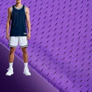 폴리에스터 100% 내마모성 방지 알약 일반 염색 긴 눈 구멍 메쉬 패브릭 농구 축구 스포츠 유니폼 두꺼운 250g - Product Image 4