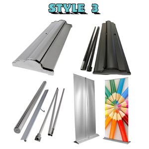 Manufacturer Aluminum Portable Lightweight Wind Resistance Display Advertising <b>Roll</b>-up 85x200 Rollup Frame Base Retractable <b>Roll</b> - Product Image 4
