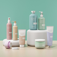 100 150 200 250 300 500 100 ml Pet Bouteille Lavage PCR botella paja de trigo ml cosmtico recyclé bouteilles cosmétiques en plastique