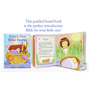 Premières histoires bibliques de bébé <span class=keywords><strong>Livre</strong></span> de plateau rembourré Cadeau pour Pâques Noël Communions Anniversaire Coucher Livres d'histoires bibliques - Product Image 2