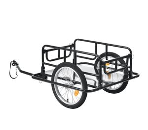 <span class=keywords><strong>Remolque</strong></span> de Bicicleta de Acero Resistente de 130 kg, Carrito de Transporte Plegable, <span class=keywords><strong>Remolque</strong></span> de Bicicleta Duradero - Product Image 5