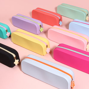 2025 mới bán buôn Silicone bút chì trường hợp văn phòng trường văn phòng phẩm Kid Túi bút đa chức năng lưu trữ Pouch - Product Image 5