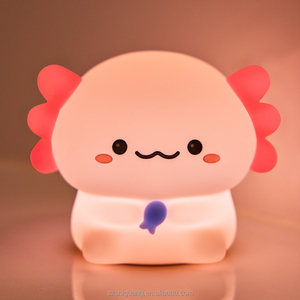 Nueva Lámpara LED Recargable USB 2024 con Forma de Ajolote, Luz Nocturna Cálida Blanca, Mini <span class=keywords><strong>Animal</strong></span> de Silicona Suave con Temporizador, Regalo para Niños - Product Image 2