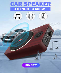Haut-parleurs de subwoofer de voiture 8 pouces 600W 12V, amplificateur audio stéréo actif en laiton pour automobile - Product Image 2