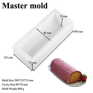 Moule à mousse en silicone pour le corps Rouleau de mousse Tapis texturé suisse Outils de pâtisserie Moules à gâteaux en silicone - Product Image 5