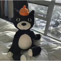 Nouvelle série amusante britannique : Cadeau d'anniversaire, Peluche Chat Boss, Chat Seigneur, Chat Porte-bonheur, Cadeau de Noël