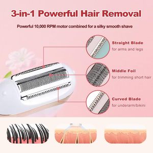 Mini Portable Women's Rotating <b>Disc</b> Epilator Electric Lady Shaver IPX6 Waterproof Rechargeable Body Hair Removal for Household - Product Image 3