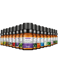 Huiles essentielles biologiques 10 ml, marque privée, lavande, orange, bois de santal, huile essentielle de parfum pour l'aromathérapie, diffuseur de bougies