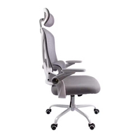 Chaise de bureau ergonomique pivotante en maille confortable et contemporaine à hauteur réglable