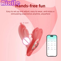 Vibratore Indossabile con Controllo APP, Rotazione e Stimolazione del Punto G e Clitoride, con Cinturini Regolabili, Giocattoli Sessuali per Donne e Coppie