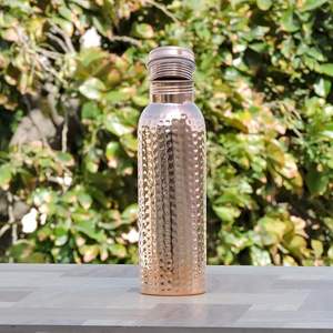 Bouteille en cuivre Pure & Clean Water avec polissage lisse pour une longue durée de vie avec bouchon anti-fuite pour le bureau et le yoga pour la vente à l'exportation - Product Image 1