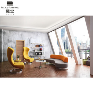 Luxe Designer Moderne Hotellobby Ronde Banken Receptie Italiaanse Maan C Vorm Bank Meubels Ovale Stof Gebogen Bank - Product Image 6