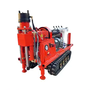 Máquina de perfuração subterrânea hidráulica portátil, equipamento de perfuração pequena portátil para diesel com 100 metros
