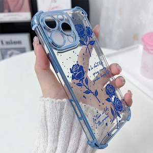 Funda <span class=keywords><strong>de</strong></span> TPU Galvanizada en Oro Rosa para iPhone 16/Pro Max con Diseño <span class=keywords><strong>de</strong></span> Cuatro Esquinas Reforzadas con Airbag a Prueba <span class=keywords><strong>de</strong></span> Golpes - Product Image 4