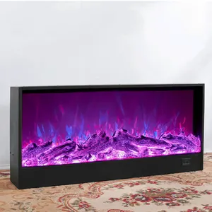 Hot Sale Factory Direct Wood Frame Floor Protection Fireplaces Replacement Parts 2 Side View Electric Fireplace