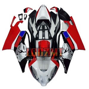 Kit de carénage pour <span class=keywords><strong>Aprilia</strong></span> Mille <span class=keywords><strong>RSV</strong></span> <span class=keywords><strong>1000</strong></span> <span class=keywords><strong>R</strong></span> RR RSV1000RR RSV1000R RSV1000 1000R 04 05 06 2004 2005 2006 Bodys 11No.9 rouge argent - Product Image 1