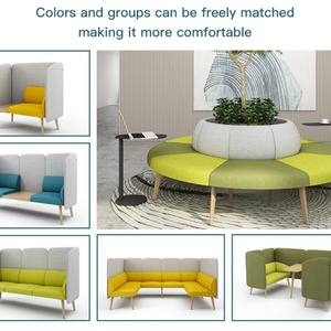 Modern Nordic Lounge Couch Furniture Waiting Room Sectional Public Area <b>Office</b> Reception <b>Sofa</b> Set - Product Image 3