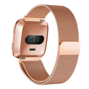 Bracelet de remplacement pour <span class=keywords><strong>Fitbit</strong></span> Versa 2, bracelet de montre milanais en acier inoxydable 430 - Product Image 3