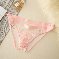Sous-vêtements string en dentelle pour homme, respirants, extensibles, taille basse, doux, en dentelle florale, lingerie tendance, confortables pour un usage quotidien
