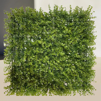 Décoration de pelouse de fleur de simulation de mur de plante artificielle d'intérieur verte pour l'option de tenture murale de fond de balcon