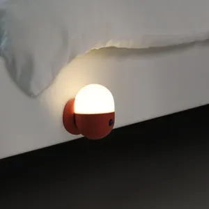Capsule Sensor Lamp Met Magnetische Custom Logo Pir Motion Nachtlampje Met Usb Opladen Led Bed Sensor Licht