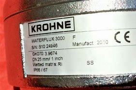 เครื่องวัดอัตราการไหลแบบวัดปริมาตร KROHNE WATERFLUX 3050 เซ็นเซอร์วัดการไหลแบบแม่เหล็กแรงสูงสำหรับน้ำ - Product Image 4