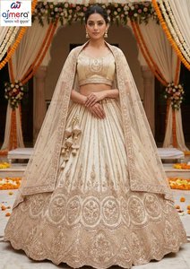 Lehenga de Mariage Royal pour Femme – Tenue Ethnique Moderne Brodé Réversible à Séchage Rapide – Collection Ajmera Fashion - Product Image 2