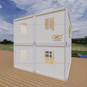 3 habitaciones, 2 baños, 2 pisos, prefabricados portátiles, 20 pies, 40 pies, casas de contenedores, dormitorio frontal de vidrio, sala de estar, cocina moderna - Product Image 5