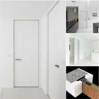 DAIYA portes à persiennes blanches avec porte en bois massif