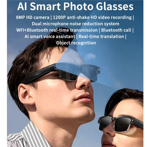 Gafas de Sol Inteligentes de Moda con Cámara de 8MP, 4GB de Memoria, Lentes con Cambio Automático de Color, WiFi, Traducción por IA, Gafas Polaroid para Hombre, Metálicas - Product Image 3