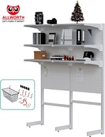 Kit d'étagères en panneaux perforés Offre Spéciale étagères en panneaux de fibres de bois supports de rangement étagères d'organisateur de panneaux perforés résistants aux taches