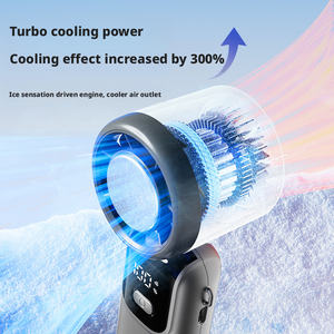 Nuovo Ventilatore Portatile con Compressione di Ghiaccio, Turbina ad Alta Velocità, 100 Velocità, Controllo Senza Elettrodi, Ventilatore Piccolo per Esterni - Product Image 3