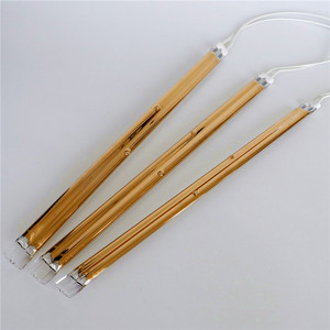 Resistencia al calor 400V 3000W tubo doble medio oro halógeno lámpara <span class=keywords><strong>de</strong></span> calor sauna infrarroja <span class=keywords><strong>bombillas</strong></span> para secado - Product Image 6