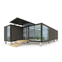 Kit de maison préfabriquée mobile moderne de 20 pieds pour usage commercial