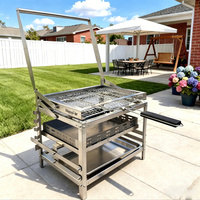 Barbecue commercial d'extérieur, table de barbecue coréen, grills à charbon de bois d'extérieur
