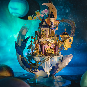 Bộ đồ chơi lắp ráp mô hình <span class=keywords><strong>3D</strong></span> bằng kim loại MU Starlit Amusement Park Funhouse, đồ chơi giáo dục, trang trí nhà cửa, mô hình thu nhỏ <span class=keywords><strong>3D</strong></span>, sản xuất trực tiếp từ nhà máy. - Product Image 2