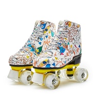 Patins à roulettes quad à LED en gros, nouveau design, avec roues lumineuses clignotantes