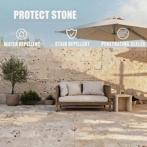 Scellant pour <span class=keywords><strong>travertin</strong></span> Mfr, résistant aux taches, anti-efflorescence, respirant, transparent pour sols, murs et comptoirs WH6984 - Product Image 1