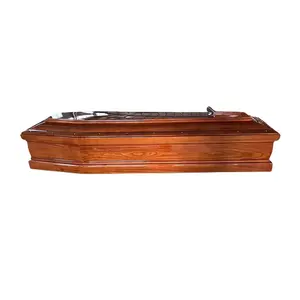 Wooden Made Coffin For Funeral Uses By China Exporters Factory Wholesale Wood Funeral Supplies