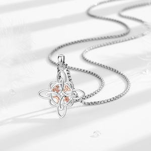 Witches Knot Necklace Pendant Nudo De Bruja Plata 925 Original Sterling Silver <strong>Pagan</strong> Wiccan <strong>Jewelry</strong> - Product Image 3