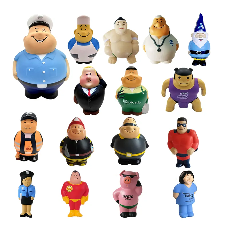 Policeman Shaped Stress Ball Wholesale Squishies PU Stress Balls Personalized Policeman Stress Ball with Logo